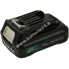 Makita Batteria per utensili tipo BL1016 (sostituisce BL1015) 1,5Ah per dispositivi da 10,8V e 12V