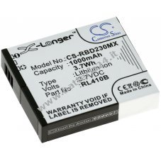 Batteria adatta per Action Cam Rollei 400 / 410 / 230 / 240 / Tipo RL410B