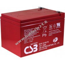 Batteria al piombo CSB: EVH12150 12V 15Ah resistente all' impiego ciclico