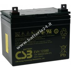 CSB Batteria al piombo: EVH12390 12V 39Ah resistente all' impiego ciclico
