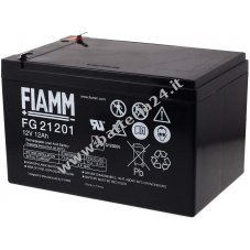 FIAMM Batteria ricaricabile da cambio per Peg Perego corrente di emergenza (USV) 12V 12Ah (della stessa costruzione 14Ah)