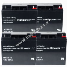 Batteria al piombo Powery (multipower) in alternativa a FIAMM FG21803 20Ah (sostituisce anche 18Ah)