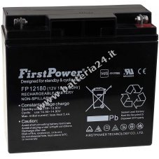 Batteria al gel di piombo FirstPower FP12180 12V 18Ah VdS