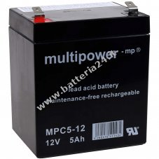 Batteria al piombo Powery (multipower) MP5C 12 resistente ad uso ciclico