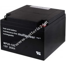 Batteria al piombo Powery (multipower) MP26 12C resistente ad uso ciclico