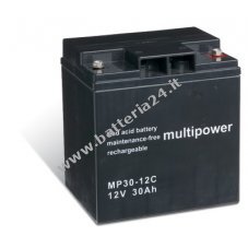 Batteria al piombo Powery (multipower) MP30 12C resistente ad uso ciclico