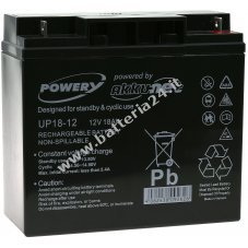 Powery batteria al piombo  sostituisce FIAMM tipo FG21803 12V 18Ah