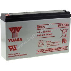 YUASA Batteria ricaricabile al piombo NP7 6