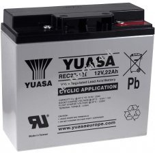 batteria di ricambio YUASA  per illuminazione di emergenza, impianti di allarme  12V 22Ah resistente ai cicli