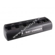 Caricabatteria compatibile con da 6 batteria per radiotrasmettitori Gecolore nero l Electric modello WC006A64850P7