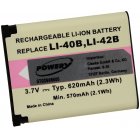 Battery for Olympus model /ref. Li-40B