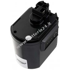 Batteria per Bosch Martello perforatore GBH 24VRE (Gecolore nero zione nuova)