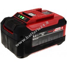 Batteria originale Einhell Power X Change per tutti i dispositivi Power X Change 18V 5,2Ah