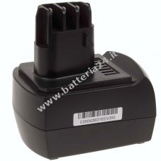 Batteria per utensile Metabo 6.25474 (12V 2000mAh NiMH)