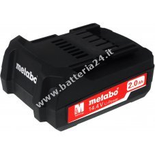 Batteria per utensile Metabo BS 14.4 LTX Impuls/ Tipo 6 .25467 2000mAh originale