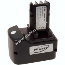 Batteria per utensile Metabo 6.31728 (9,6V 2000mAh NiMH)