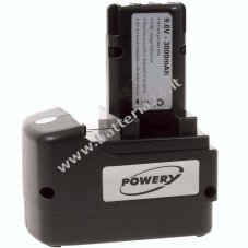 Batteria per utensile Metabo 6.31728 (9,6V 3000mAh NiMH)