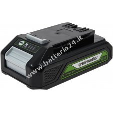 Green works Batteria GB24B2 24V Li Ion, per tutti gli utensili 24V Green works Serie di strumenti