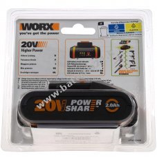 WORX WA3551.1 Batteria 20V 2Ah Li Ion