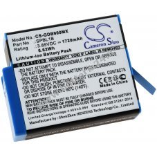 Batteria compatibile con GoPro Tipo SPBL1B