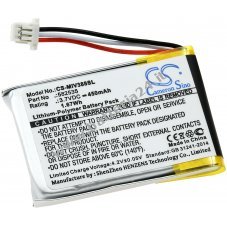 Batteria per videocamer per auto Mio Mivue 388 / Tipo 582535