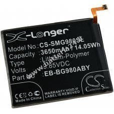 Batteria adatta per smartphone, telefono cellulare Samsung Galaxy S20, SM G980F, tipo EB BG980ABY a.o.