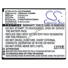 Batteria per Smartphone ZTE Blade A460 / L4 / tipo Li3822T43P3h736044