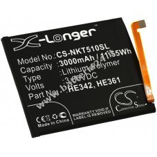 Batteria per telefono cellulare, smartphone Nokia X5 TA 1109