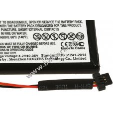 Batteria compatibile con TomTom Tipo 6027A0093901