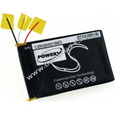 Batteria per MP3 Player Sony NZW ZX1 / tipo US453759
