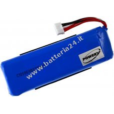 Batteria per amplificatore JBL Charge 2 Plus / Charge 3 (2015) / tipo P763098 (attenti alla polarizzazione!!)