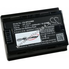 Batteria compatibile con Fuji film Tipo NP W235