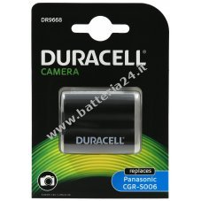 Duracell Batteria per Digital fotocamera Panasonic Lumix DMC FZ8 Serie / Tipo CGR S006E