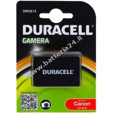 Batteria Duracell DRCE12 per Canon tipo LP E12