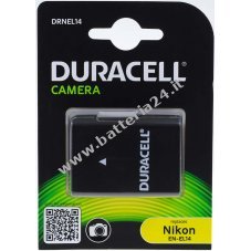 Duracell Batteria per Nikon modello EN EL14e 1100mAh