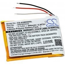 Batteria per Wireless cuffie Astro Gaming A50 / tipo SRP603443