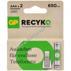 Batteria per GP HR03 blister da 2 650mAh