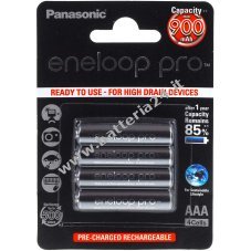 Blister 4 Batteria AAA Panasonic eneloop Pro Panasonic (BK 4HCCE/4BE)