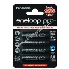 Blister da 4 Panasonic eneloop Pro BK 3HCDE/4BE 2500mAh