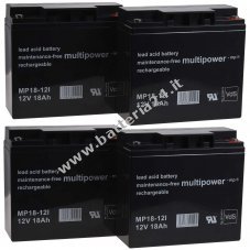 Powery Batteria ricaricabile di ricambio per USV APC Smart UPS SUA3000XLI