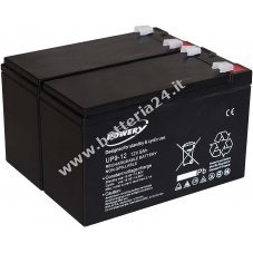Batteria al Gel di piombo Powery per:UPS APC Smart UPS 750 9Ah 12V