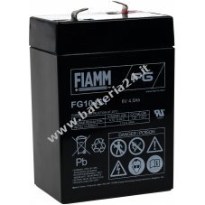 FIAMM Batteria ricaricabile da cambio per moto per bambini auto per bambini auto per bambini quad per bambini 6V 4 5Ah