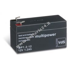 Batteria al piombo Powery (multipower) MP1,2 12 Vds