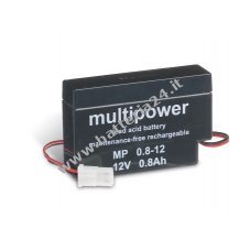 Batteria al piombo Powery (multipower) MP0,8 12AMP