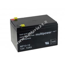 Powery Batteria ricaricabile da cambio per Peg Perego corrente di emergenza (USV) 12V 12Ah (della stessa costruzione 14Ah)