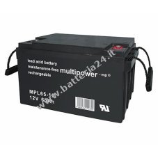 Batteria al piombo Powery (multipower) MPL65 12I Vds