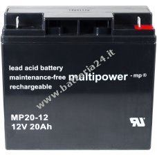 Batteria al piombo Powery       (multipower) MP20 12 in alternativa a FIAMM tipo  FG21803