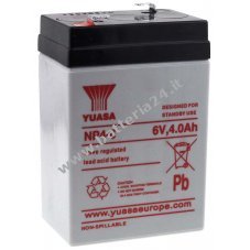 YUASA Batteria ricaricabile al piombo NP4 6