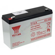 YUASA Batteria ricaricabile al piombo NP12 6 Vds