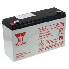 YUASA Batteria ricaricabile al piombo NP12 6 Vds